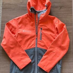 Free Country Vibrant Orange and Gray Jacket Youth XL